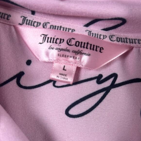Juicy Couture Pink Button Down Pajama Tops Bundle size L - Picture 6 of 9